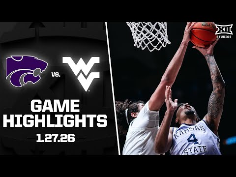 Kansas State vs. West Virginia Game Highlights | 2025-26 Big 12 Men’s Basketball