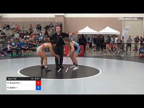 53 Kg Semifinal Victoria Gutierrez Team Georgia Vs Vayle Baker Team Pennsylvania