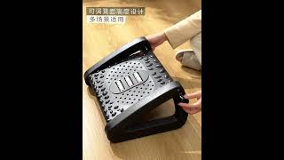 Podnožka pod stôl kreslá s masážnou funkciou, ergonomická podnožka