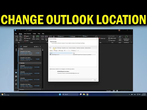 How To Change Outlook Data File Location to Another Folder
