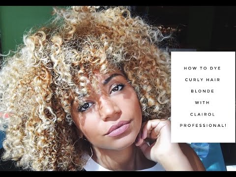 Natural Hair Tutorial: How To Dye Curly Hair Blonde