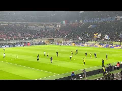 Il nuovo inno dell'inter noi siamo l'inter durante inter vs napoli del 4 gennaio 2023