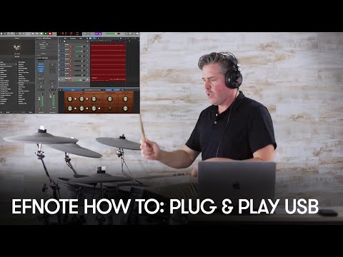 EFNOTE How To: Plug and Play to logic Pro X USB 8ch Audio w/ USB MIDI