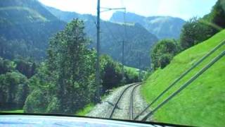 preview picture of video 'Zweisimmen-Montreux. GoldenPass Line Train. Switzerland'