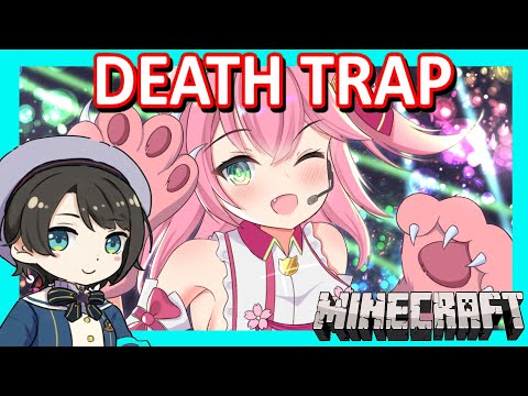 【Hololive】Subaru & Miko: Death Trap【Minecraft】【Eng Sub】