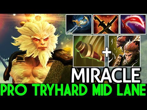 Miracle- [Monkey King] Pro Tryhard Mid Lane What a Game 7.21 Dota 2