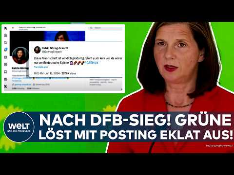 GÖRING-ECKHARDT: EM-Tweet löst Eklat aus! "Stellt euch vor, da wären nur weiße deutsche Spieler!"