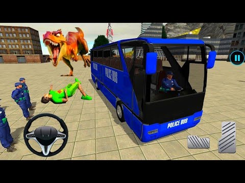 US Police Uphill Bus Driving Simulator 2022 - Police Soldier Duty Transporter Bus - Android Gameplay