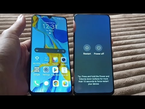 How to restart huawei p30 without power button