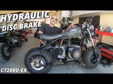 Coleman CT200U-EX hydraulic disc brake install