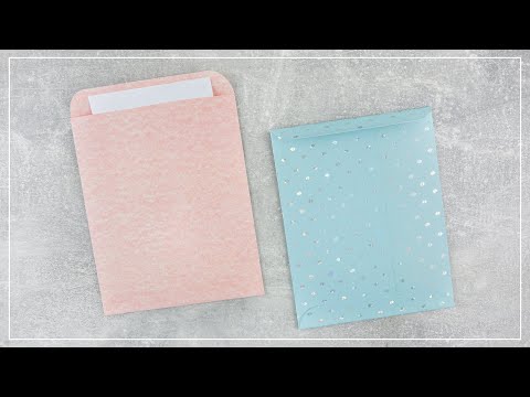 Umschlag aus Papier basteln | einfache & schnelle DIY Idee | Briefumschlag falten