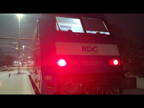 Zugfahrt Lehrte nach Berlin Winter bei der Eisenbahn RDC / SJ Euronight 345 Stockholm Berlin