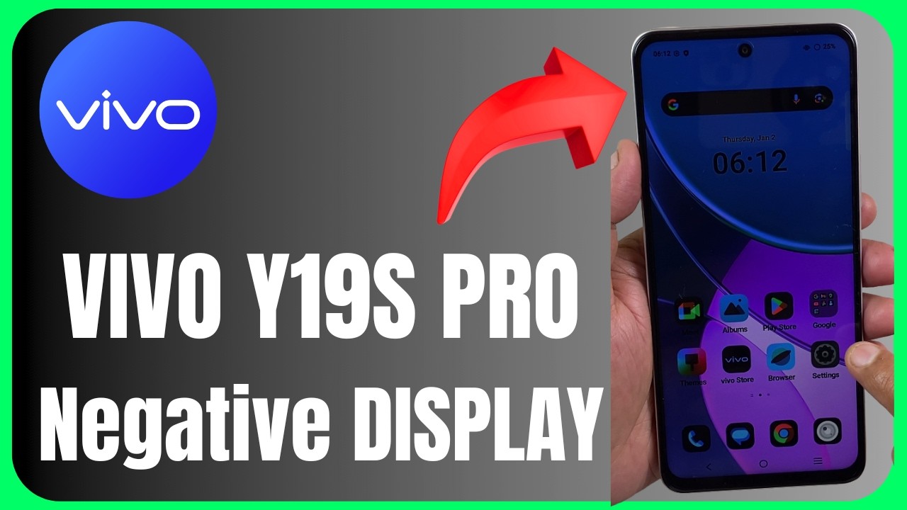 Vivo Y19s Pro Display Adjustment | Negative Mode Tutorial