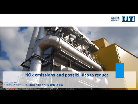 Furnace Solutions Training Day webinar 4: NOx emission and possibilities to reduce Matthias Hagen
