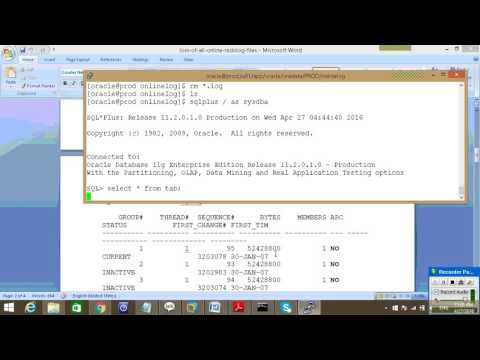 Recovery Scenarios3 OnlineRedologs