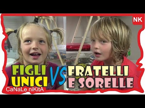 NIKITA E MAFALDA - FIGLI UNICI VS FRATELLI E SORELLE - Le Differenze Video divertenti Canale Nikita