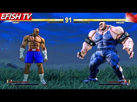 LEVEL 8 Sagat vs Abigail STREET FIGHTER V HARDEST BATTLE MATCH