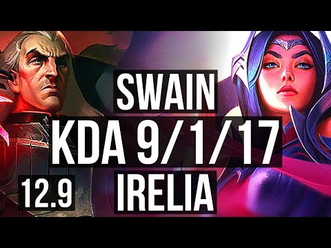 SWAIN & Senna vs IRELIA & Sona (ADC) | 9/1/17, 1.3M mastery, 500+ games | NA Master | 12.9