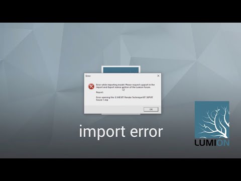 How to Fix Import Error : Sketchup to Lumion