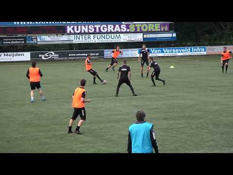 Stukje trainingspartijtje VVA