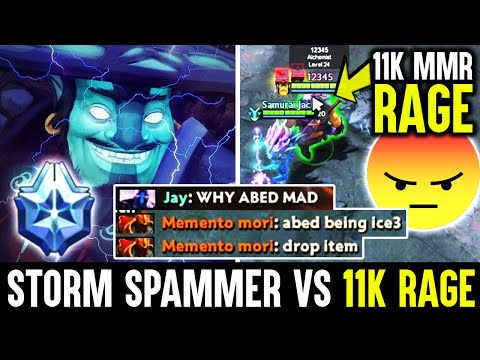 9k Pro Storm Spammer vs Abed 11K MMR Rage Destroying Items - Beautiful Plays Dota 2