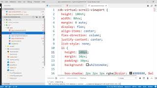Virtual Scrolling With Angular Application In CDK (Component Development Kit)