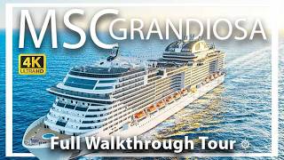 MSC Grandiosa | Full Walkthrough Ship Tour & Review | New to Port Canaveral