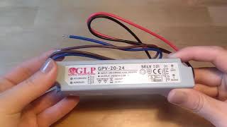 GPV-20-24 Zdroj konstantního napětí 24V 1A 24W