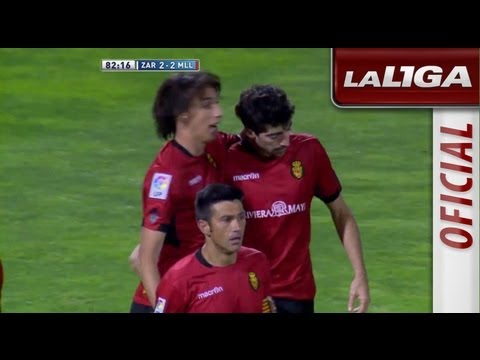 Gol de Arizmendi (2-2) en el Real Zaragoza - RCD Mallorca - HD