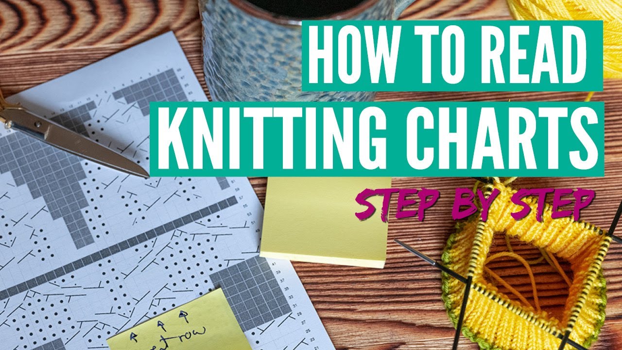 How to read a knitting chart for beginners - step by step