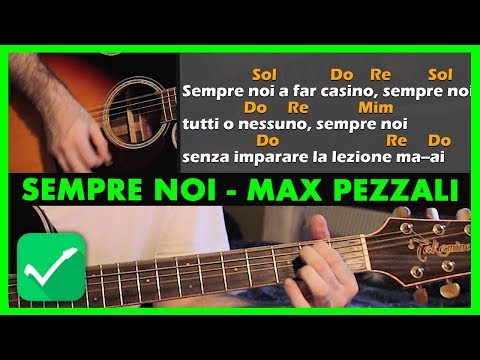 SEMPRE NOI - Max Pezzali feat. J-Ax [Tutorial Accordi Canzoni Facili Da Spiaggia]