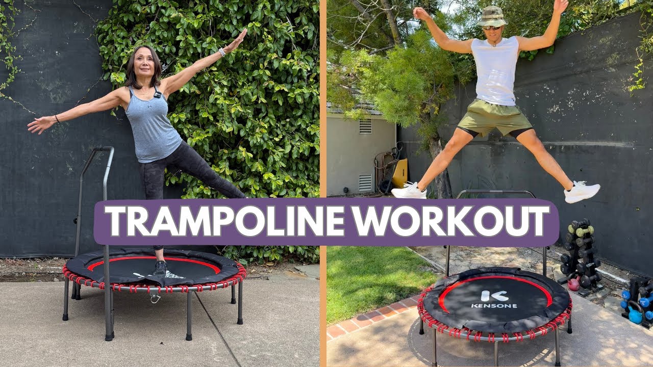 15 Min Rebounder Workout - Fun Cardio!