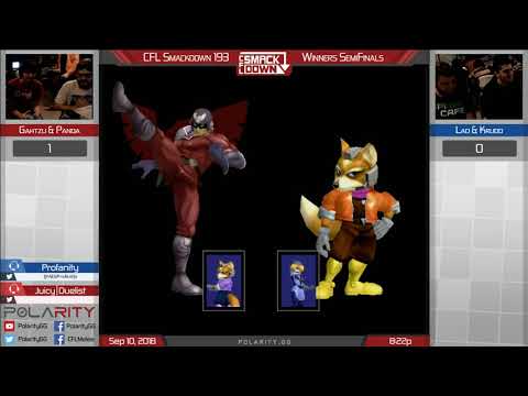 CFL Smackdown 193 Melee - Gahtzu + Panda vs Lad + Krudo - Doubles WS