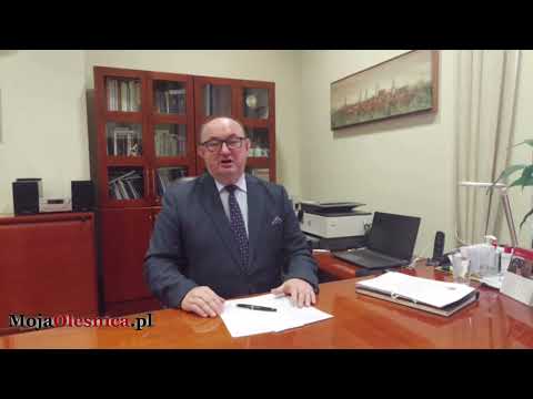 31.01.2022 Oleśnica - burmistrz Jan Bronś o nowej przychodni w mieście