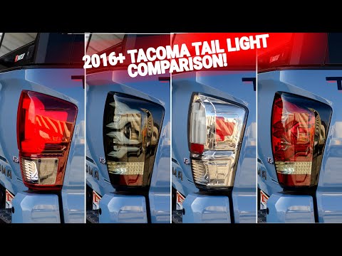 AlphaRex vs Anzo vs Stock Toyota Tacoma Tail Light Comparison - The Best Tacoma Lights + Giveaway!