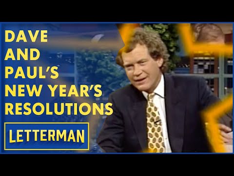 Dave & Paul's 1991 New Year's Resolutions | David Letterman