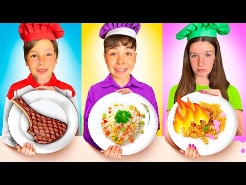 ¡¡24 h COCINANDO!! ¿Qué HERMANO cocina MEJOR?  7 años, 12 o 17