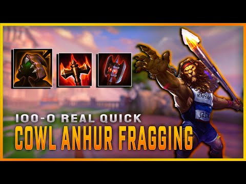 ANHUR WITH COWL + TRANSCENDENCE GOES SO HARD - Smite Anhur ADC