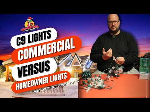 COMMERCIAL vs. HOMEOWNER C9 Christmas Lights: Which is Best for You? | Detailed Comparison & Review