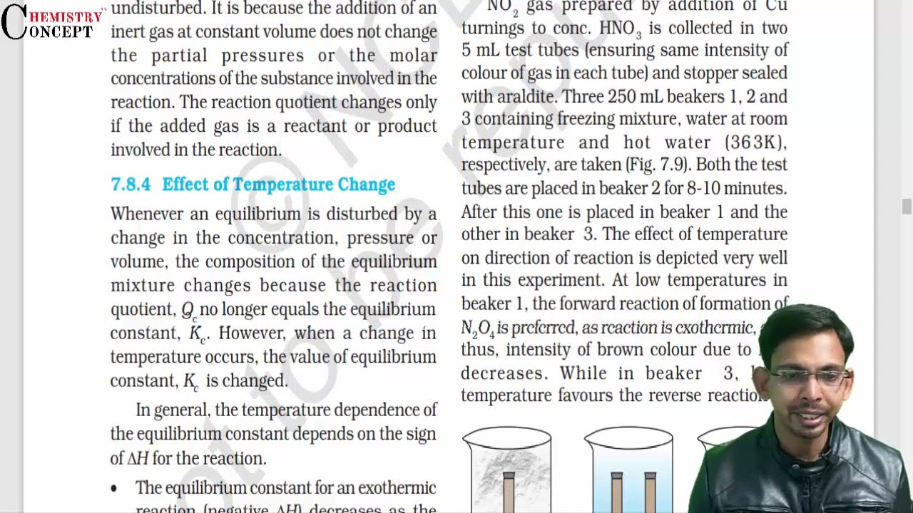 Equilibrium (Part 5) - Factors affecting equilibria, Le chatelier's principle | NCERT Class 11