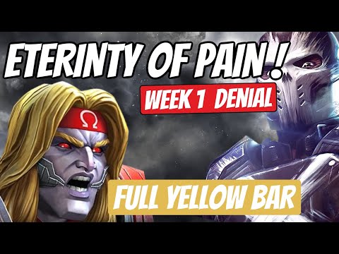 Eternity of Pain Denial Week1 SOLO Omega Red Full Yellow Bar