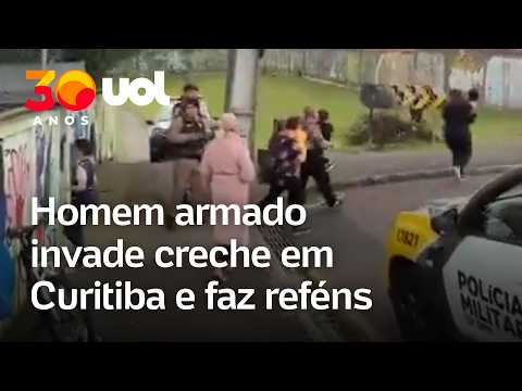 Homem armado invade CMEI em Curitiba e faz professores e crianças reféns