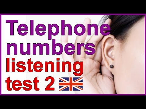 Telephone numbers | English listening test