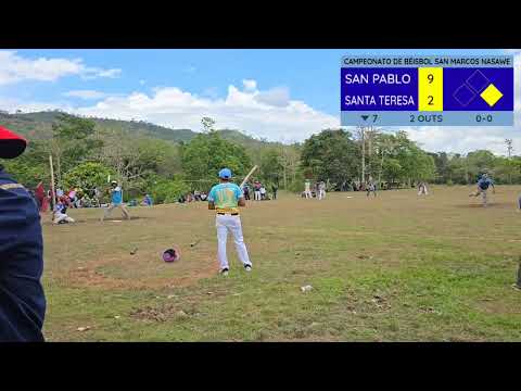 CAMPEONATO DE BÉISBOL DE SAN MARCOS  Santa Teresa VS San Pablo