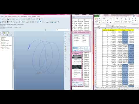 Create a spring/spiral in ProE based on equations