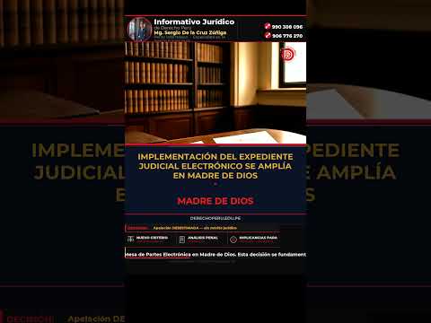 Madre de Dios: Implementación del Expediente Judicial Electrónico se amplía en Madre de Di #Shorts