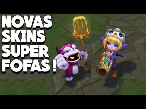 NOVAS SKINS DE PRIMEIRO DE ABRIL PARA LEAGUE OF LEGENDS! FICARAM SUPER FOFAS!!!