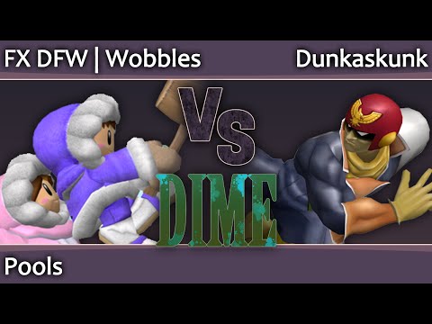 DIME 12 Melee - FX DFW Wobbles (ICs) vs Dunkaskunk (Falcon) - Pools