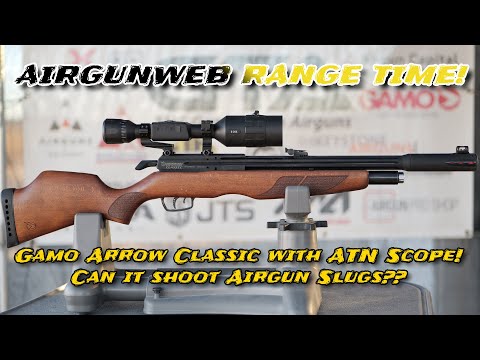 We mounted our ATN X-Sight 4K on our Gamo Arrow Classic.  Can it shoot slugs?  Let’s find out!