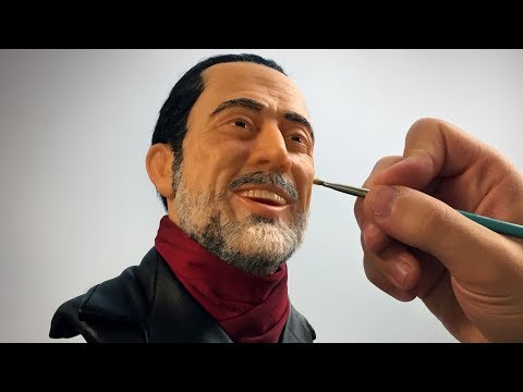 Negan Sculpture Timelapse - The Walking Dead